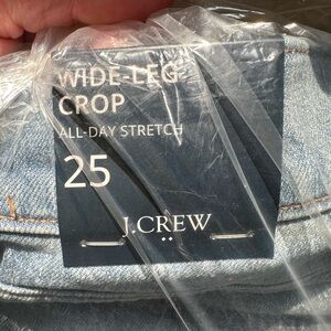 J. Crew Light Blue wide leg crop Jeans